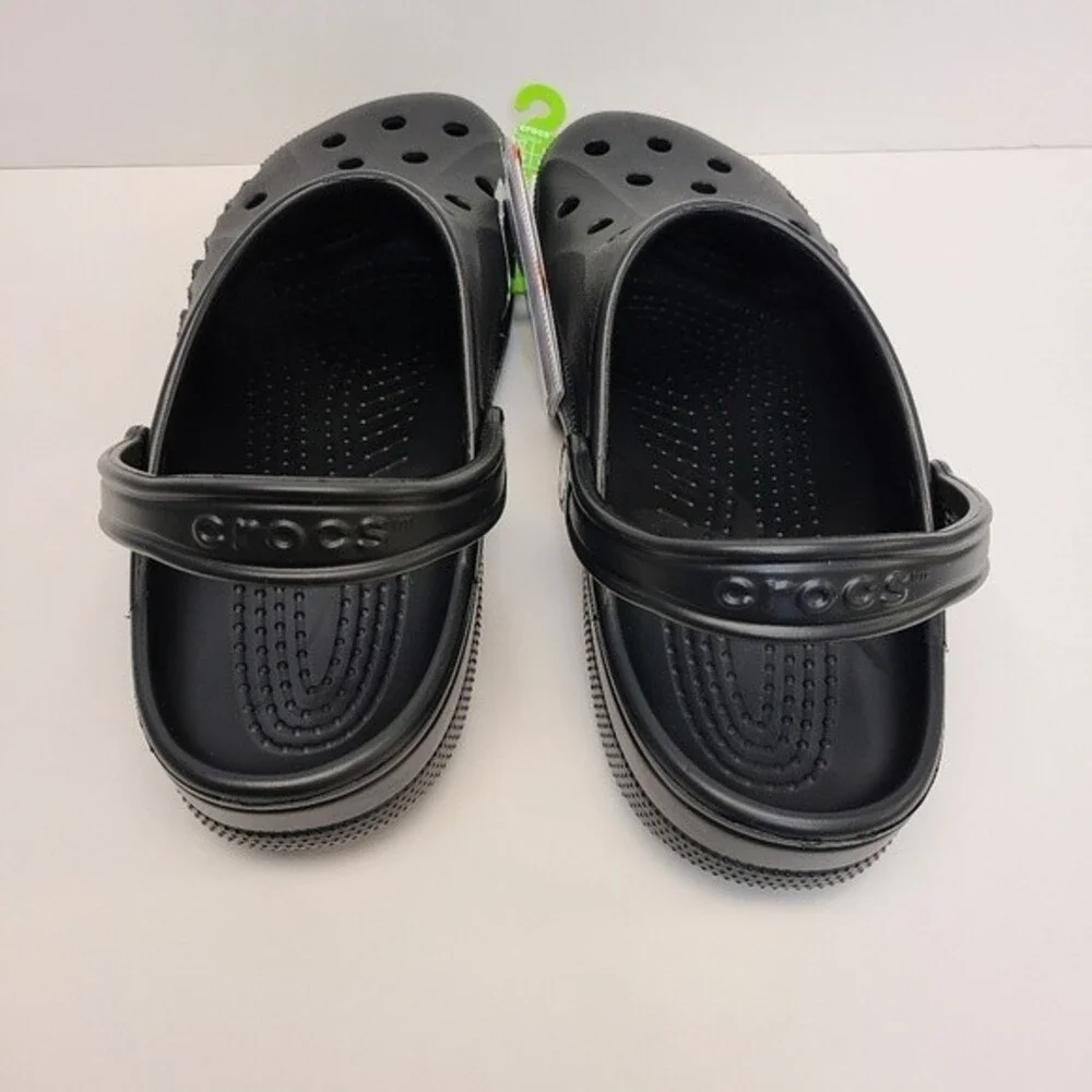 NWT Crocs Mens Black Baya Clog 13